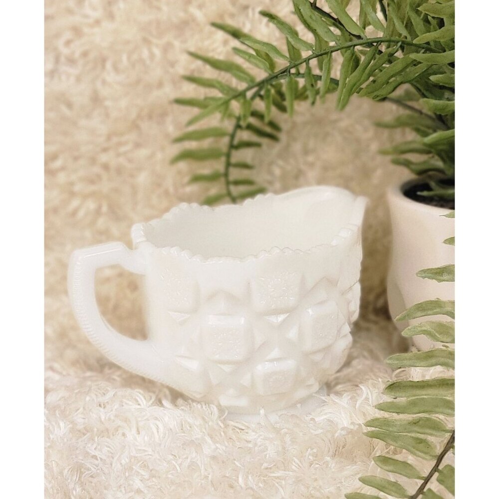 Vintage Westmoreland Milk Glass Creamer